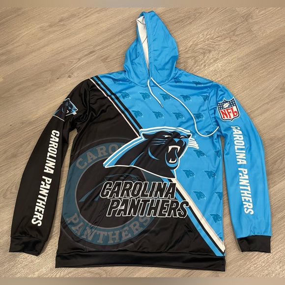 Set of 2 NFL - Funny Carolina Panthers & Denver Bronco Long Sleeve Mens Shirts - Picture 6 of 15